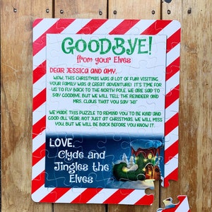 Goodbye Elf Personalized Puzzles Elf Gifts for Kids Elf - Etsy