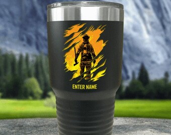 Firefighter Inferno Tumbler Personalized with name or saying