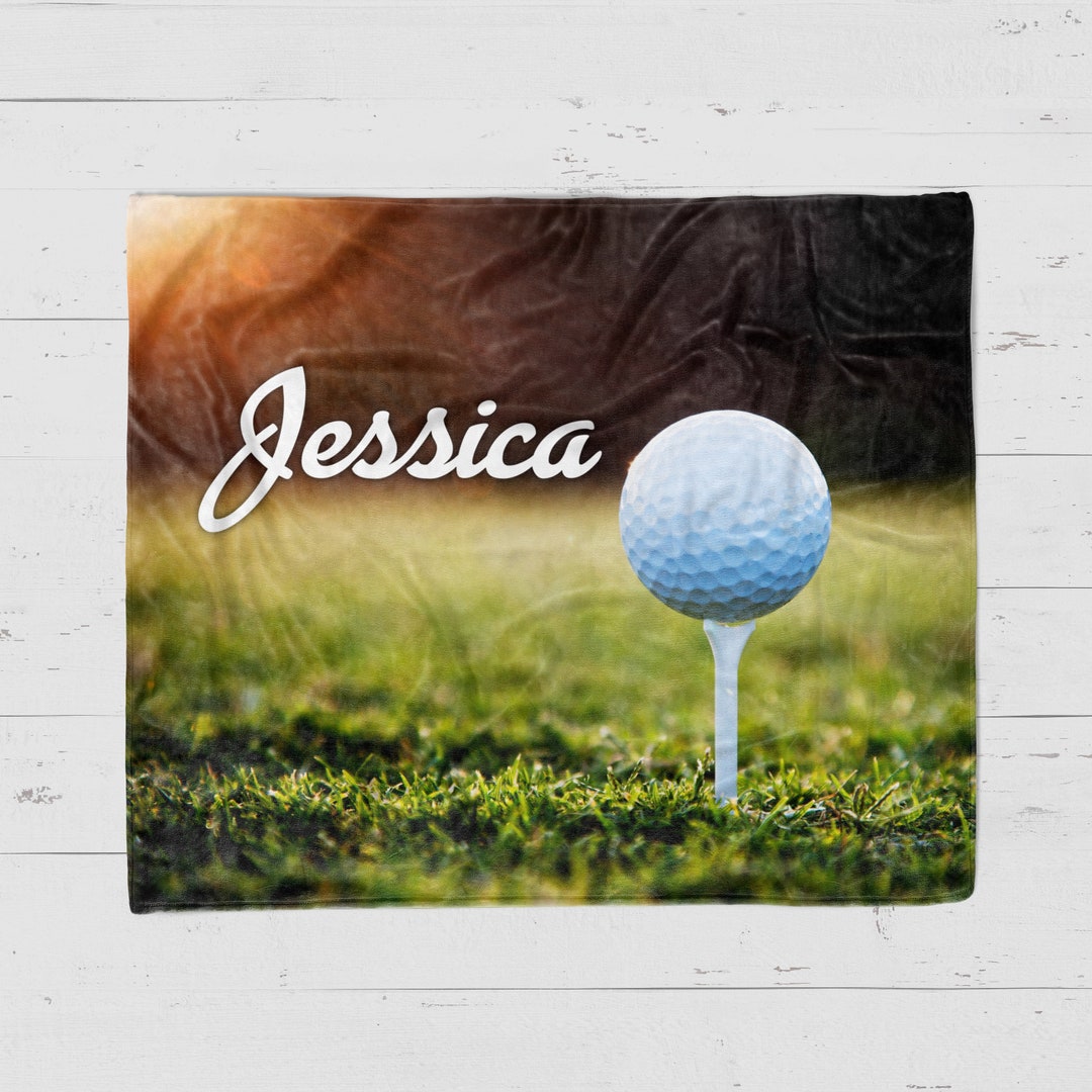 Golf Personalized Blanket, Personalized Golf Gift, Father's Day Gift