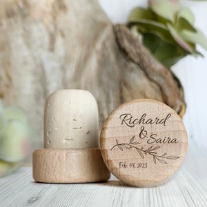 Vine Wedding Wine Stopper, Personalized corks For Wedding Favors, Custom Wine Stoppers for Special Events and Occasions