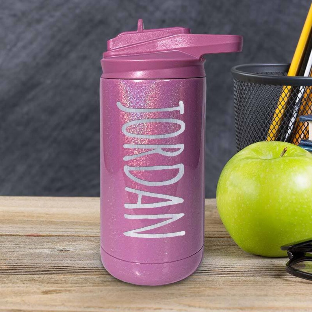 Kids Water Bottle Personalized Tumbler, Back to School Bottle, Gift for ...