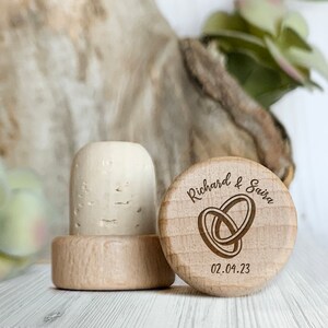 Custom Wedding Ring Wine Stopper, Personalized corks For Wedding Favors, Custom Wine Stoppers for Special Events and Occasions
