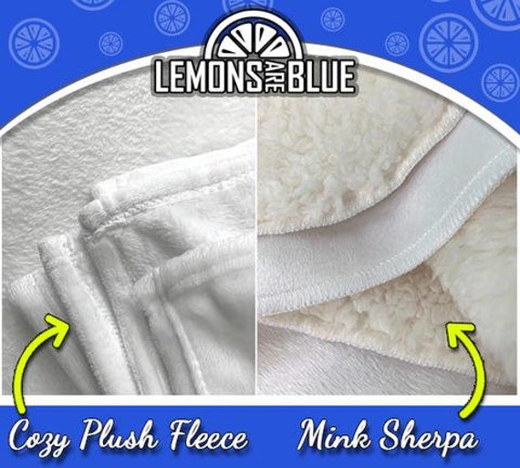 Football Personalized Sherpa Blanket, Personalized Football Gift