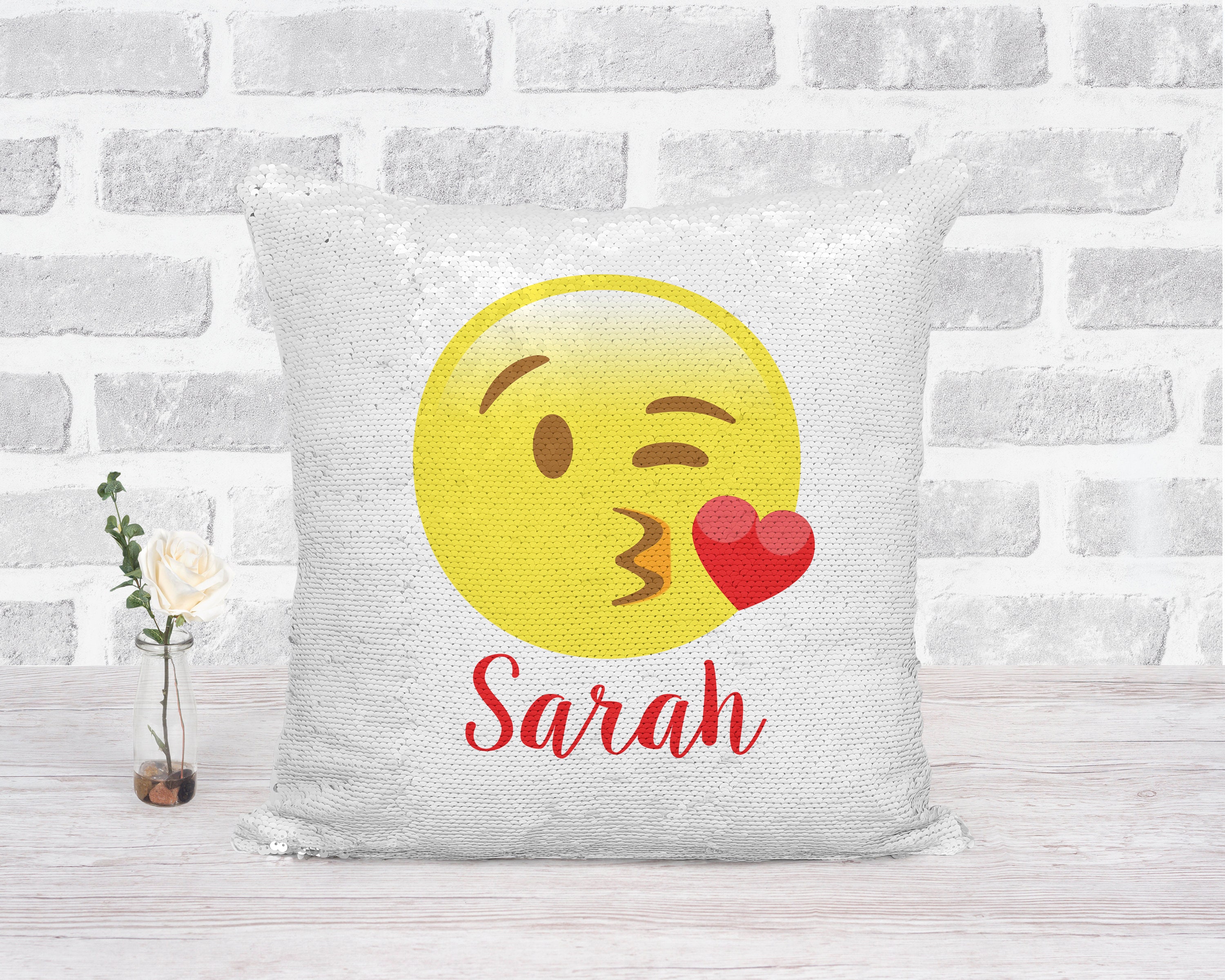 Emoji Kissy Face Pillows