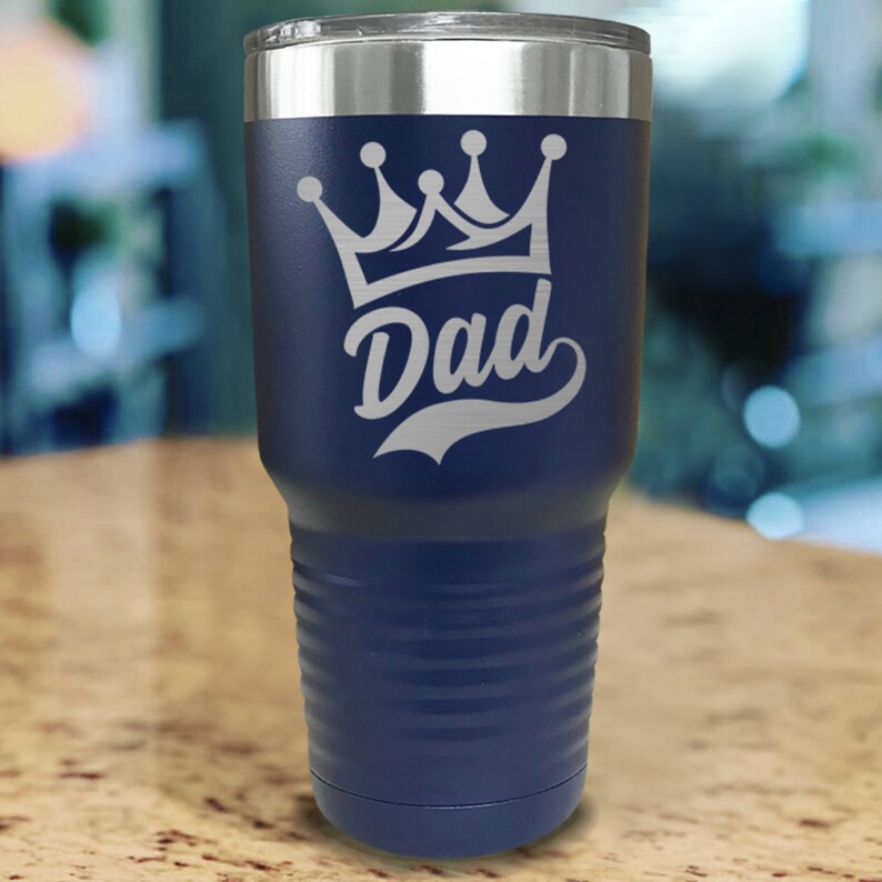 King Dad Engraved Personalized Tumbler Perfect Gift for Dads Etsy