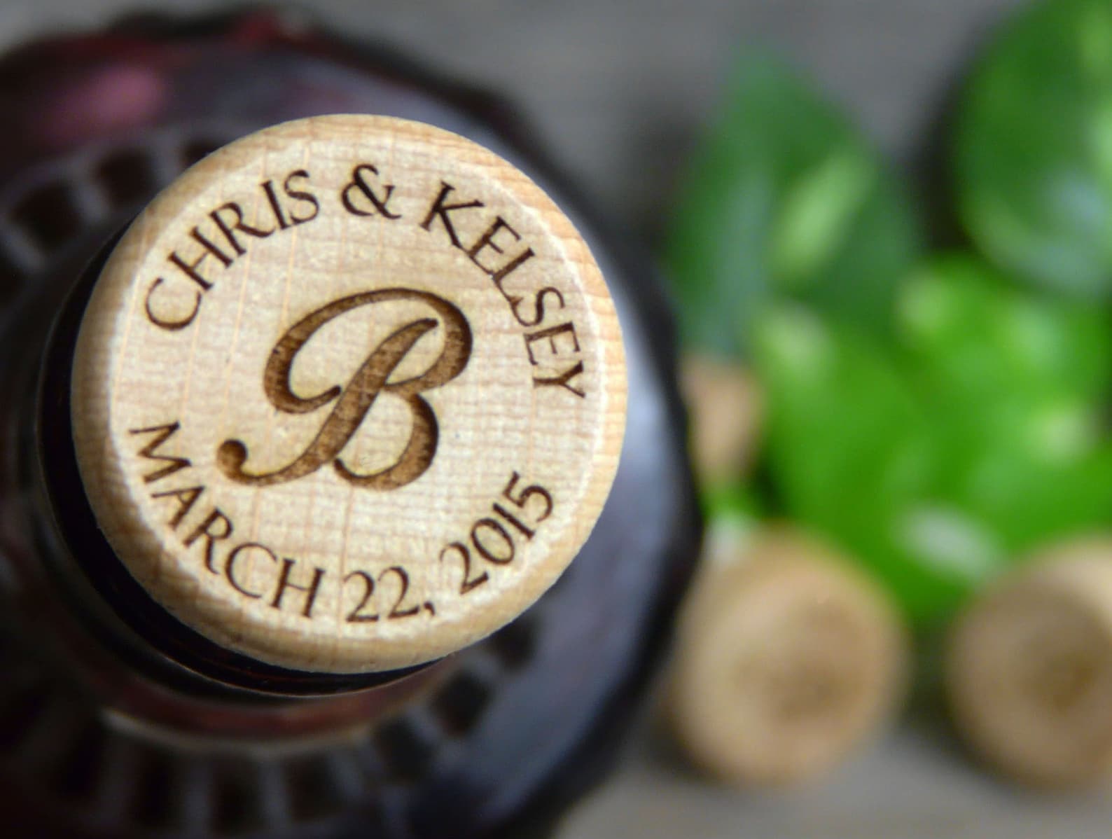Personalized Cork Wine Stopper Personalized corks For Wedding Etsy
