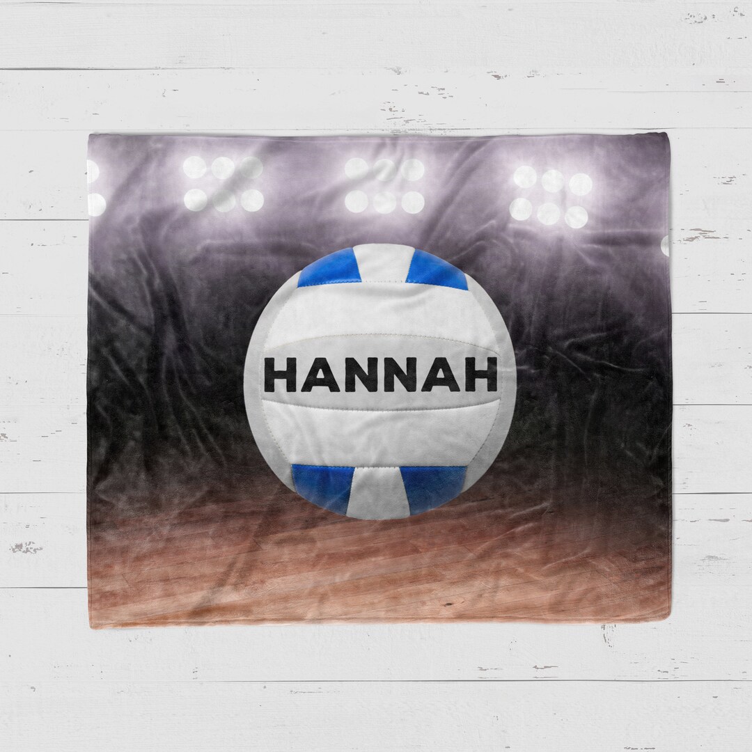 Volleyball Personalized Sherpa Blanket, Personalized Volleyball Gift
