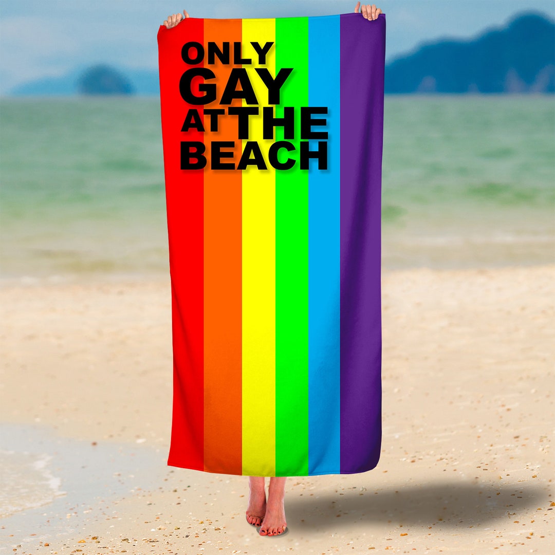 Only Gay At The Beach Pride Month Serviettes de plage grandes - Etsy France