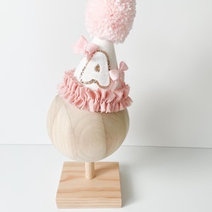 Retro birthday hat,retro first birthday hat, floral birthday hat
