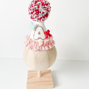 Retro birthday hat,retro first birthday hat, floral birthday hat