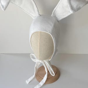 Adult bunny bonnet, adopt bunny hat, adult bunny, Easter bunny, bunny hat, white bunny