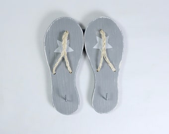 Sandalen Hakenleiste grau chabby mit Stern