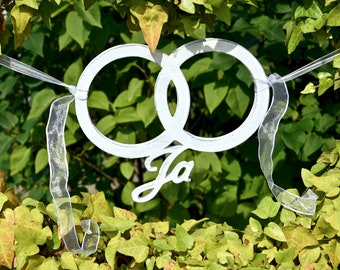 verschlungene Ringe Shabby-Chic Hochzeit