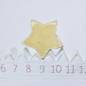 Wooden Advent calendar Stern