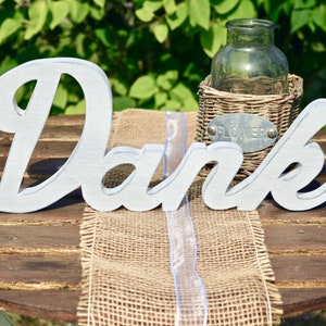 Schriftzug "Danke" Shabby-Chic Holz