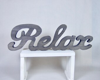 Schriftzug "Relax" L