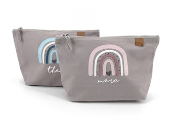 Bolsa de pañales arco iris con personalización I diferentes colores I selección de fuente I bolsa de pañales