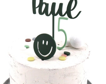 Caketopper aus Acryl I Personalisiert I mit Name I Motivauswahl I viele Farben