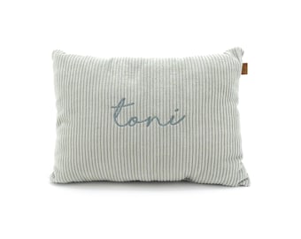 Cuscini e personalizzazione | Mussola | Lino | Velluto a coste | Molti colori | Cuscini morbidi | Con nome