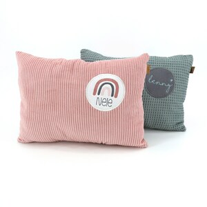 Pillow Used Look Button personalized I many colors I choice of motifs I cuddly pillow I with name