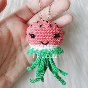 Mini melancia | Mini amigos de gelatina | PADRÃO DE CROCHÊ