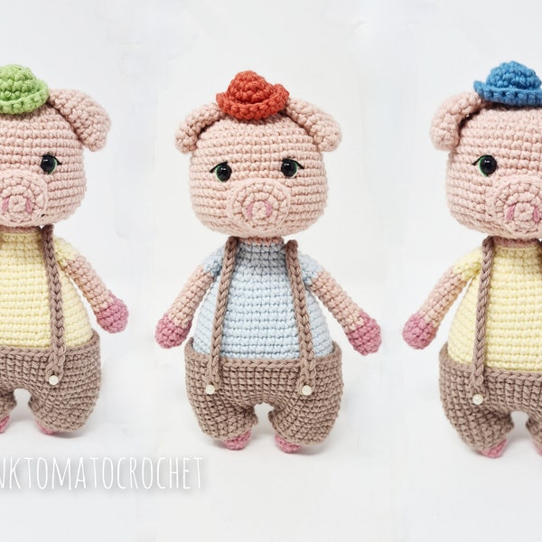 Trois petits cochons | PATRON AU CROCHET