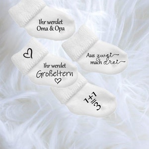 Baby Söckchen Schwangerschaft verkünden Socke Baby Bild 5