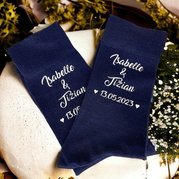 Hochzeitssocken personalisiert Bräutigam Trauzeuge Socken