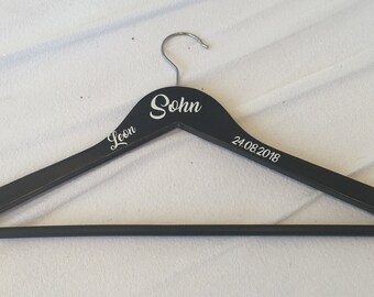 Clothes hanger personalized son