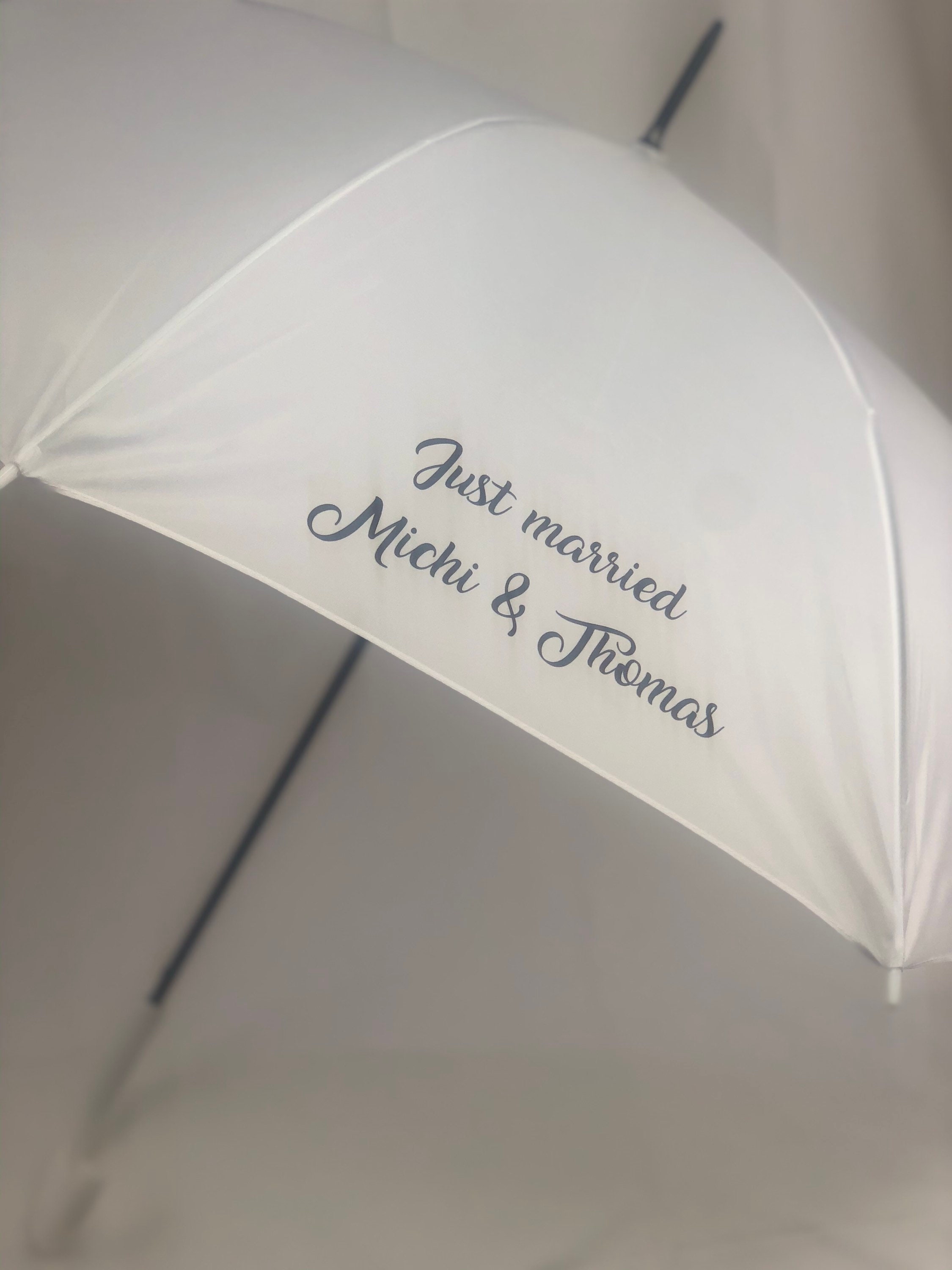 Regenschirm weiß personalisiert Hochzeit Namen Etsy.de
