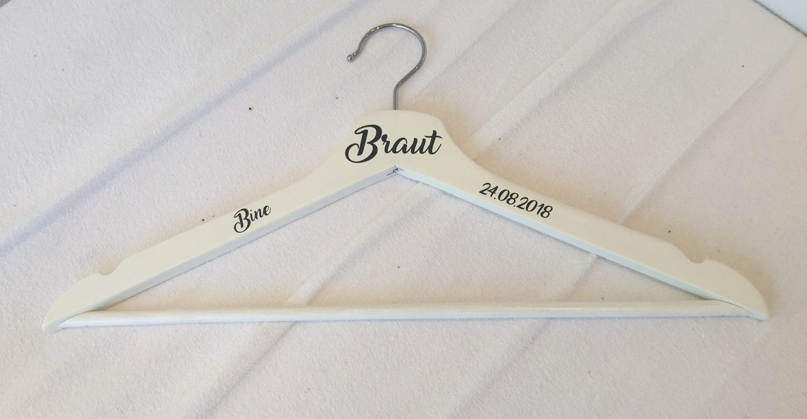 Kleiderbügel personalisiert Braut Geschenk Holz Etsy.de