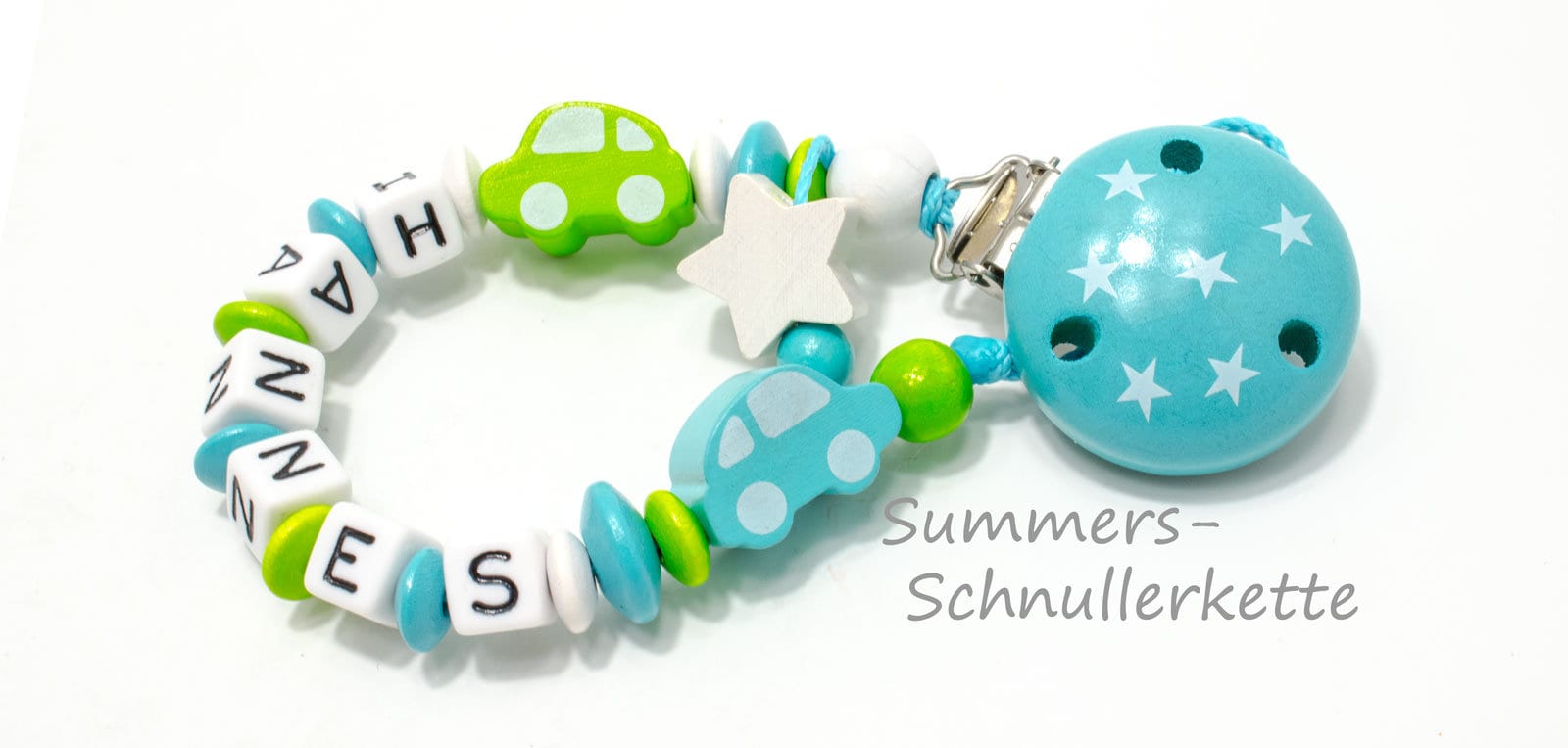 Schnullerkette mit Namen Schnullerkette mit Namen