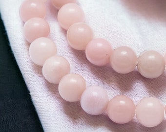 Pink Opal Perlenstrang 8,5 - 8,9 mm  (ca. 45 Perlen / ca. 37 cm Länge)