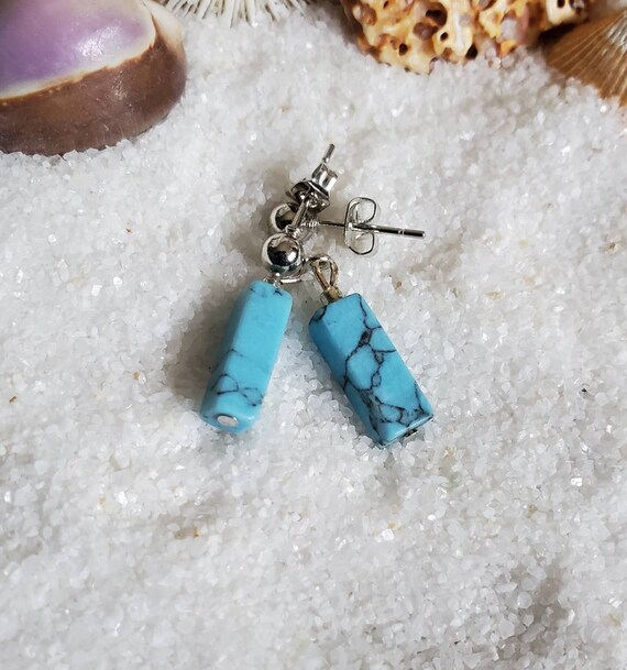 Simple on sale turquoise earrings