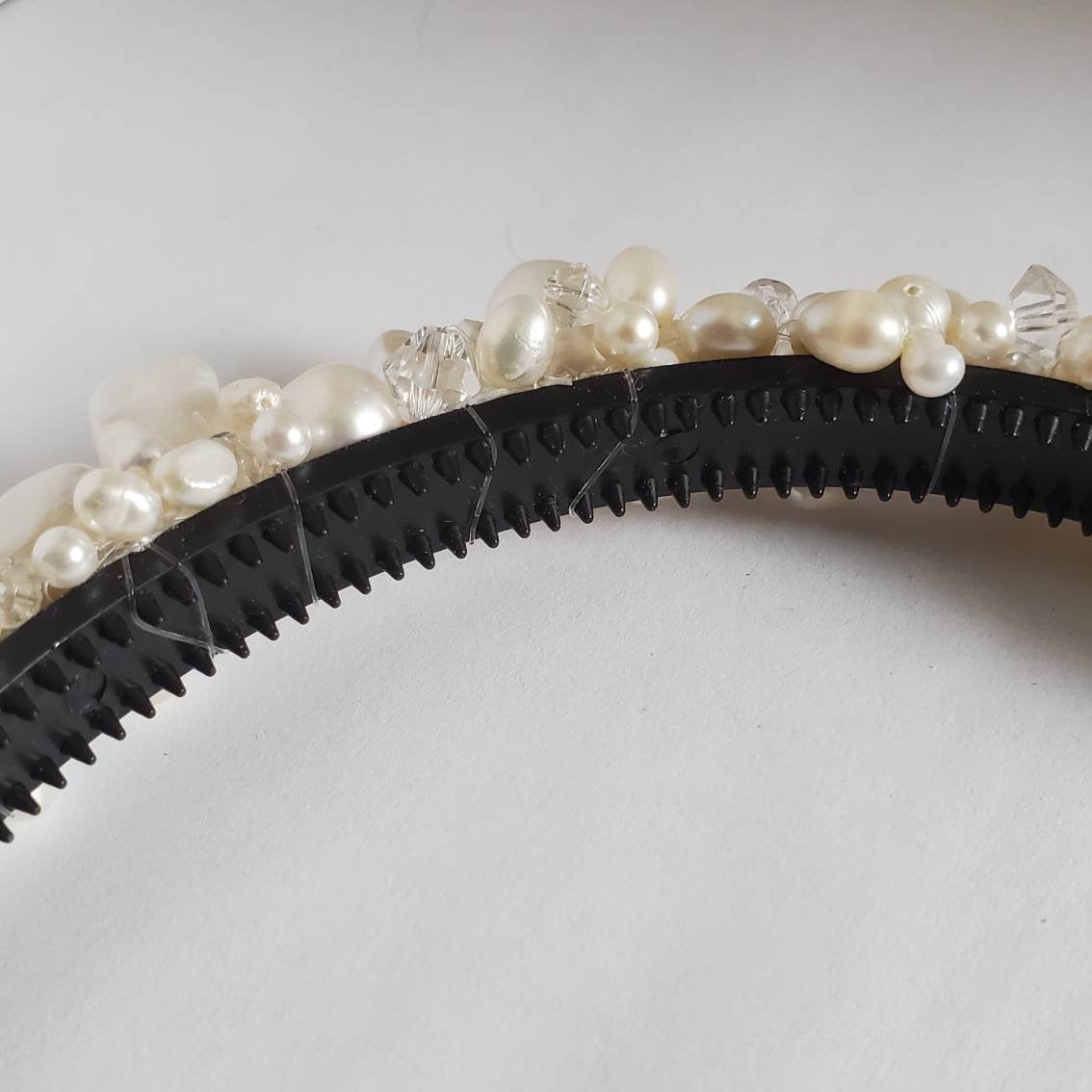 Handmade Pearl Cluster Headband – Ivory Bridal Wedding Hair 
