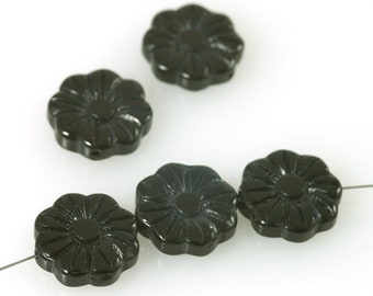 5x Onyx Blume 15mm