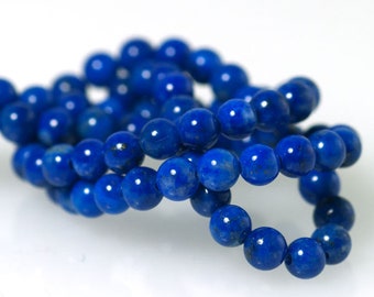 10x Lapislazuli A gebohrt 3mm, 4mm oder 6mm