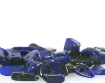 Lapislazuli A Splitter 8mm, gebohrt