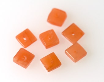 20x Mondstein pink Quadratscheibe 4-5mm