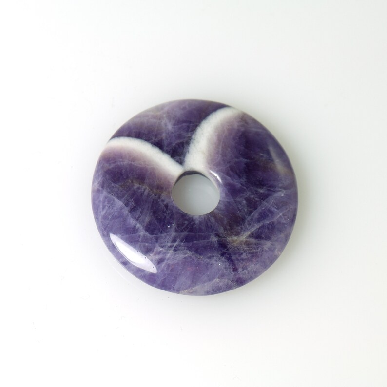 Amethyst Donut, 35mm, Innendurchmesser: 7-8mm Bild 1