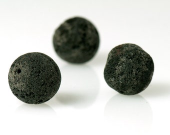 Lava matt schwarz Kugel 16mm oder 22mm