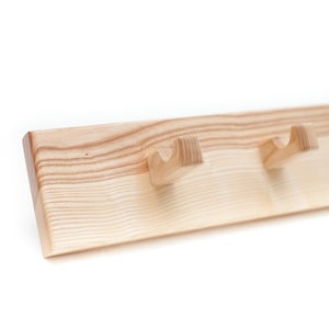 Solid Ash Peg Rail Rack, Handmade