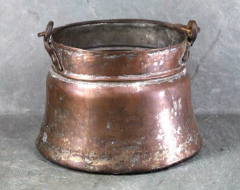 Antique Copper Pot | Copper Cauldron | Antique Kitchen | Bixley Shop