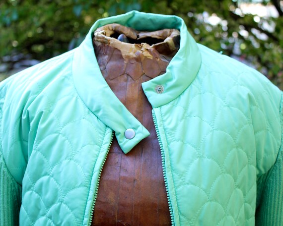 Sigrid Olsen Mint Green Jacket - Vintage Jacket -… - image 7
