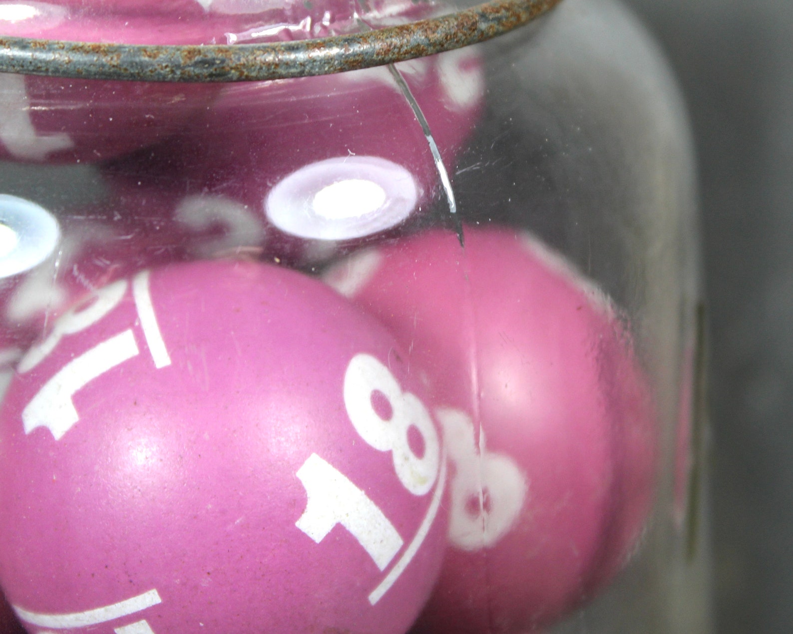 Vintage Bingo Balls in a Mason Jar Unusual Pop of Color Etsy