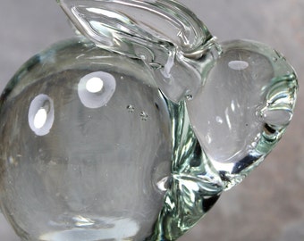 FOR BUNNY LOVERS! Glass Bunny Paperweight | Blown Glass Rabbit | Easter Bunny Paper Weight | Glass Easter Bunny | Bixley Shop