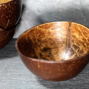 Vintage Coconut Bowls Set of 4 Buddha Bowls Eco Coconut Small Bowls Bixley Shop image 4