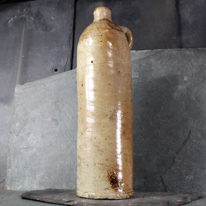 Antique Selters Nassau Handcrafted Stoneware Mineral Water Bottle Antique Tall Clay Jug Bixley Shop image 7