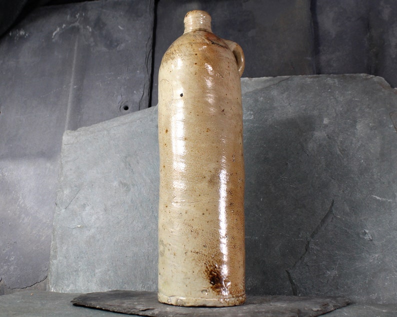 Antique Selters Nassau Handcrafted Stoneware Mineral Water Bottle Antique Tall Clay Jug Bixley Shop image 7