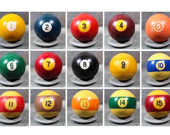 No.5 ミニチュア ビリヤード ボール オレンジ ファイブ V スモール